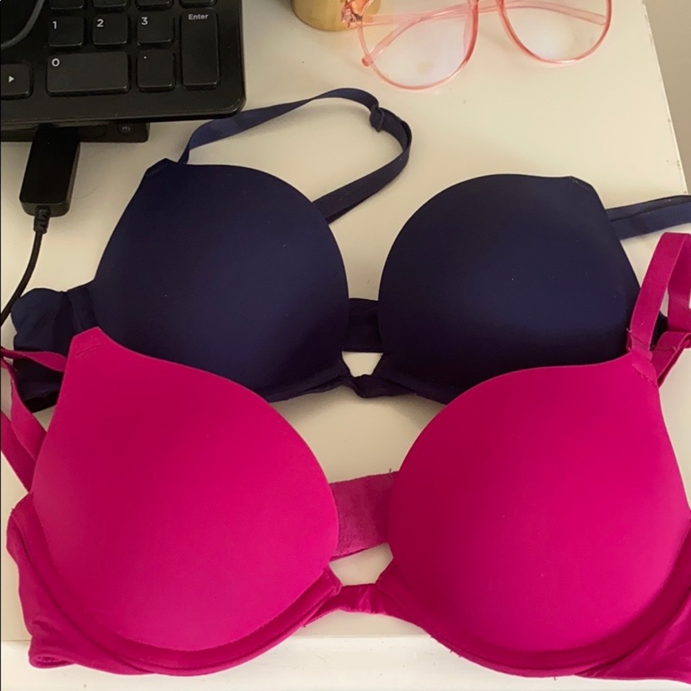 VS PINK campus push-up BRA BUNDLE 32A